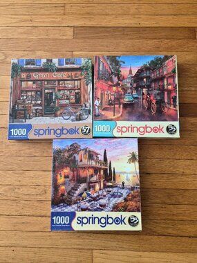 3--- 1000 piece Jigsaw Puzzles by Springbok